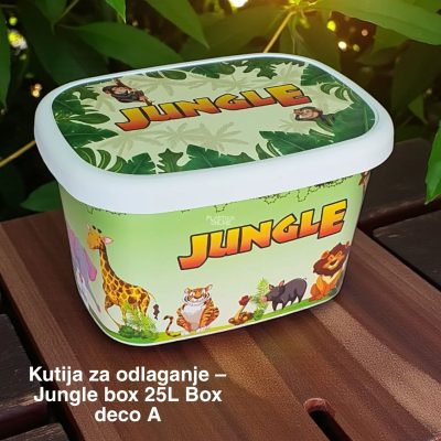 Kutije za odlaganje 25l Jungleu krasna kutija 25l Ukrasna kutija 25L , kutije za odlaganje, box sa dezenom , plasticne kutije od 25l