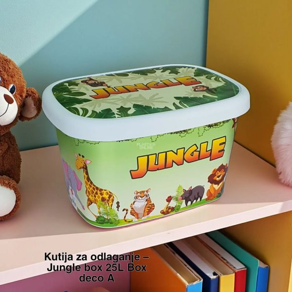 Kutije za odlaganje 25l Jungleu krasna kutija 25l Ukrasna kutija 25L , kutije za odlaganje, box sa dezenom , plasticne kutije od 25l