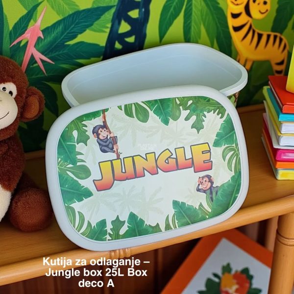Kutije za odlaganje 25l Jungleu krasna kutija 25l Ukrasna kutija 25L , kutije za odlaganje, box sa dezenom , plasticne kutije od 25l