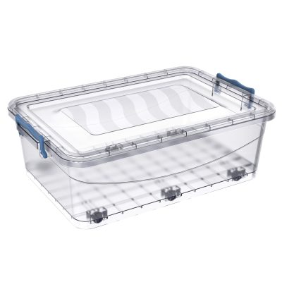 Kutija za odlaganje – Multibox 30L sa točkićima 60 x 40 x 21 cm PLITKI