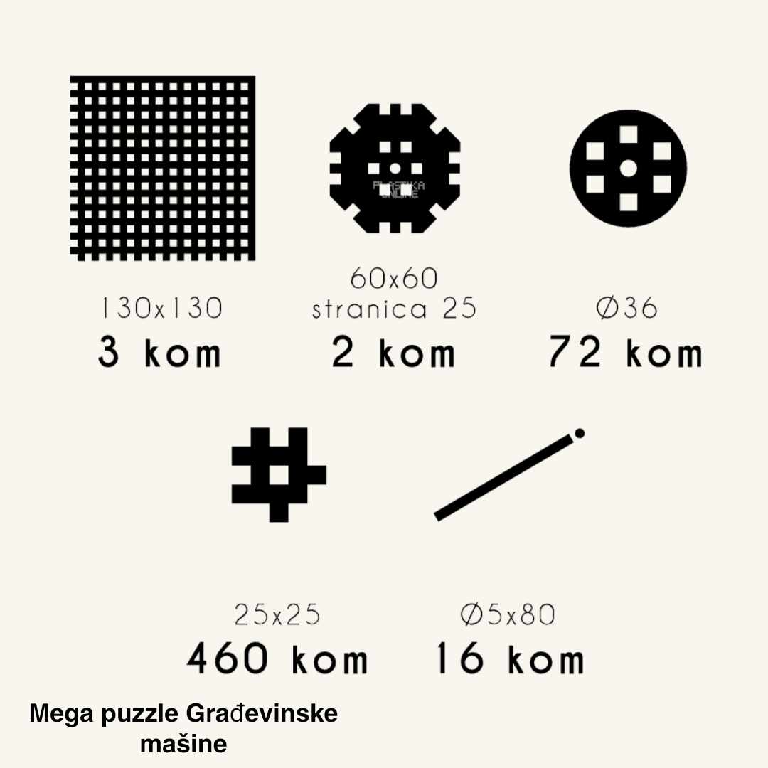 Mega puzzle građevinske mašine - Slika 3