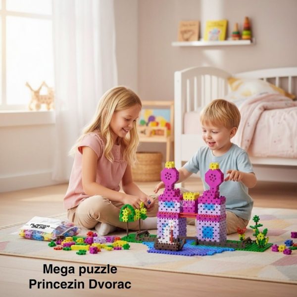 puzzle, edukativne igračke, princezin dvorac, mega puzzle