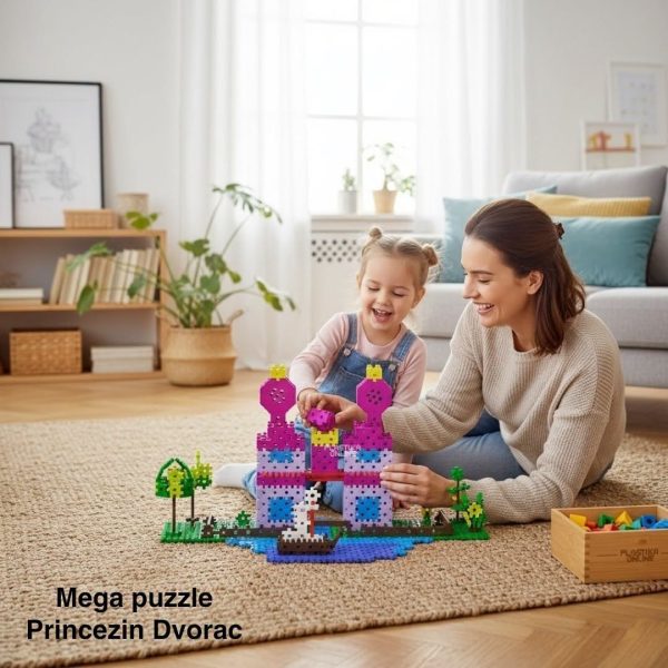 puzzle, edukativne igračke, princezin dvorac, mega puzzle