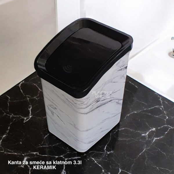 Kantica za smeće sa klatnom 3,3l , Korpa za smeće, Kanta za otpadke sa klatnom, Mala kantica sa klatnom keramik