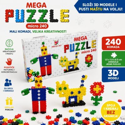Micro puzzle , 3d puzzle , 240 puzzli