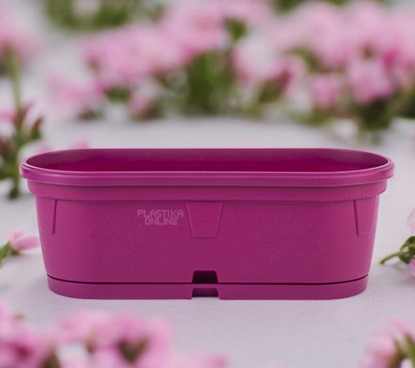 Žardinjera GERBER 35 X 12,5cm , 4l , plasticne zardinjere , zardinjere za terasu, balkonske zardinjere
