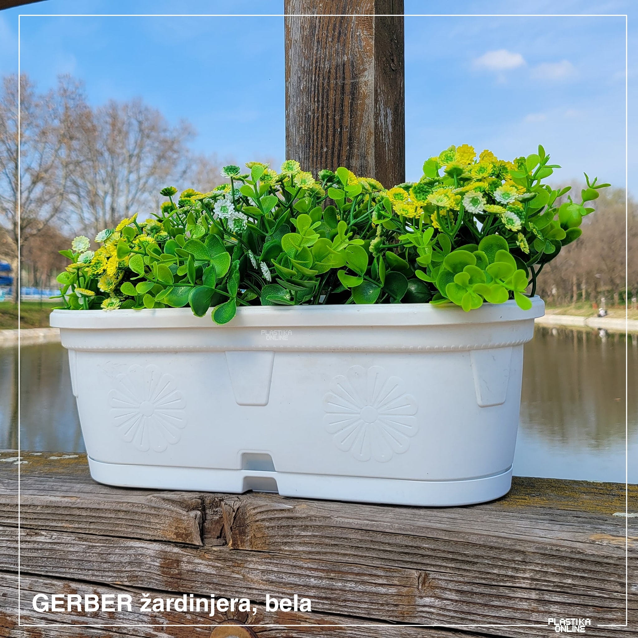 Žardinjera GERBER 50 X 15, h18- 8,7 l , balkonske zardinjere, zardinjere za tersau, zardinjere gerber