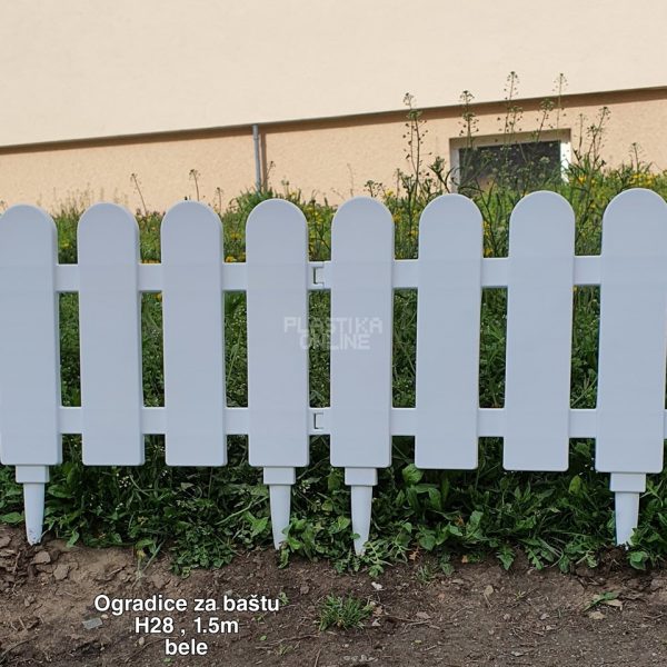 Ogradice za bastu H28, plasticne ogradice za bastu cene, ograda za dvoriste, ograda za bastu, plasticne ograde za bastu, ogradice za bastu plasticne