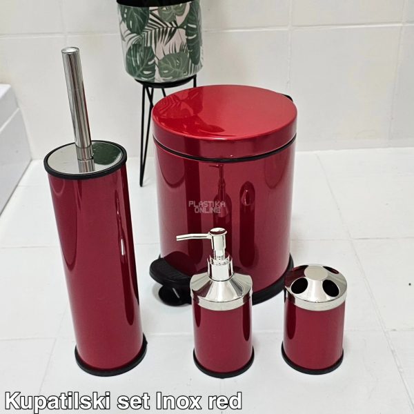 Set za kupatilo 4u1 INOX , moderno kupatilo, dugotrajni set za kupatilo, INOX set za kupatilo