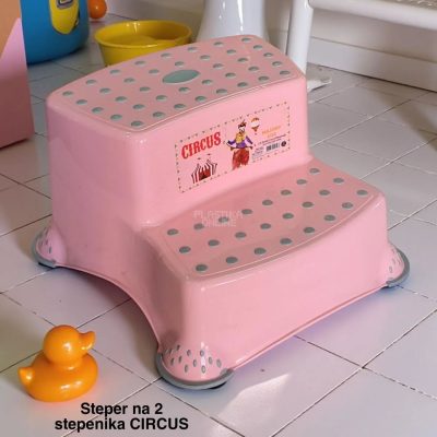 Steper na 2 stepenika roze Dečiji steper