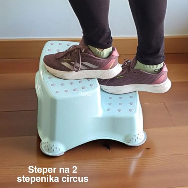 steper na 2 stepenika circus plavi, deciji steper