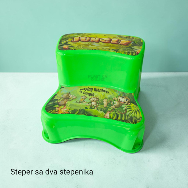 steper sa dva stepenika JUngle zeleni