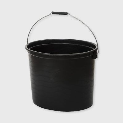 Kofa ovalna 20 l bez poklopca crna