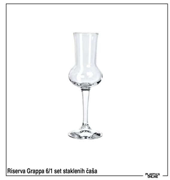 casice za rakiju sa stopom, grappa case, riserva grappa, case za rakiju sa stopom,Riserva Grappa 6/1 set staklenih čaša, casice za rakiju sa stopom, grappa case, riserva grappa, case za rakiju sa stopom,