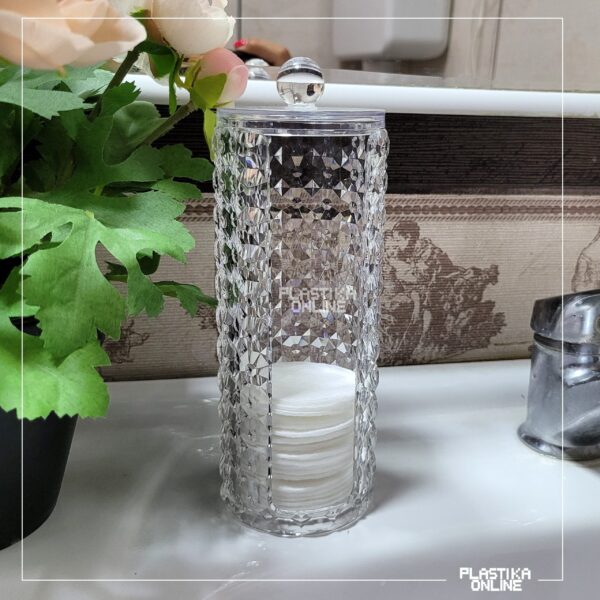 Diamond cotton pads holder-organizer za tufere