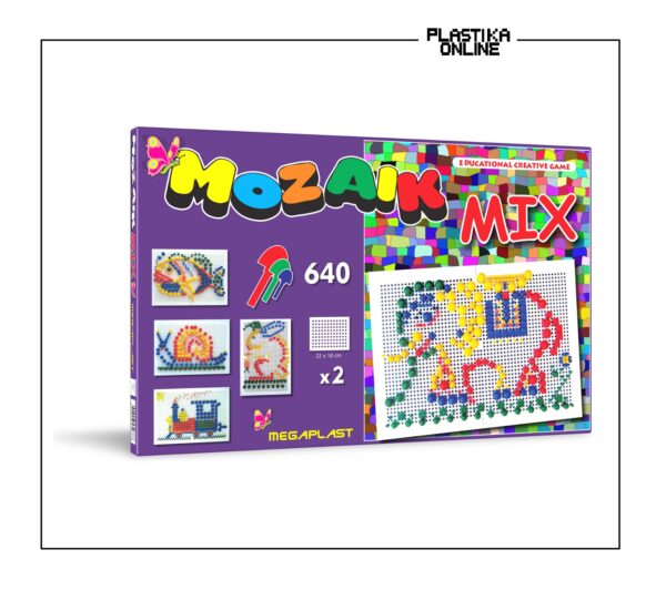 Mozaik mix, bockalice, edukativna igračka, razvoj fine motorike