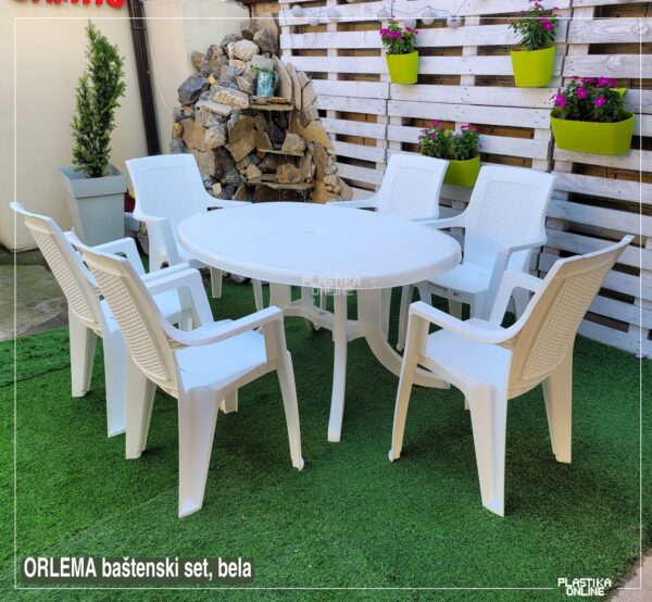Baštenski set Orlema bela