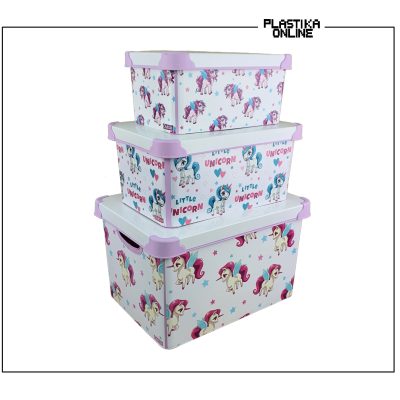 Kutije za odlaganje – Set ukrasnih kutija little unicorn