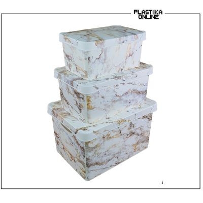 Kutije za odlaganje – Set ukrasnih kutija White Ceramic