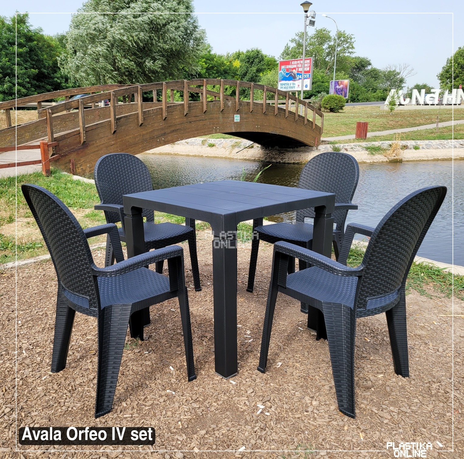 ORFEO IV Baštenski set (4 stolice AVALA i 1 sto ORFEO 80) - Slika 2