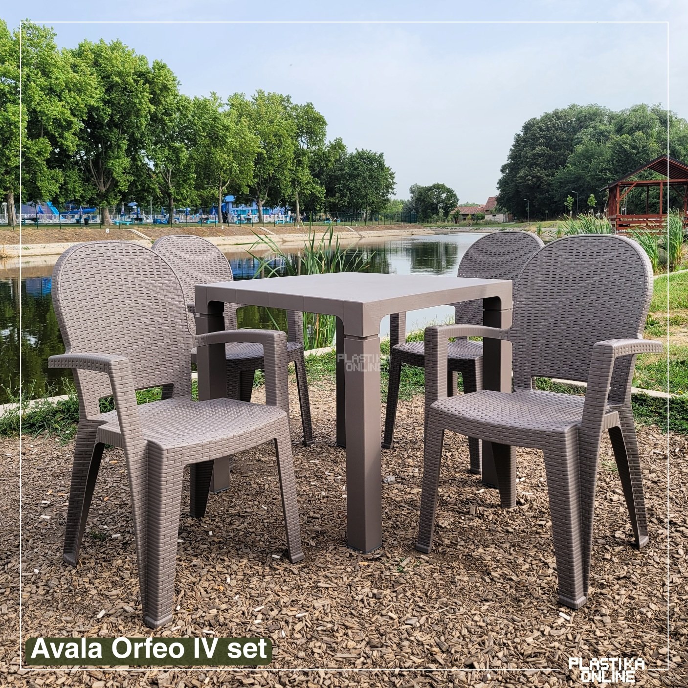 ORFEO IV Baštenski set (4 stolice AVALA i 1 sto ORFEO 80) - Slika 8