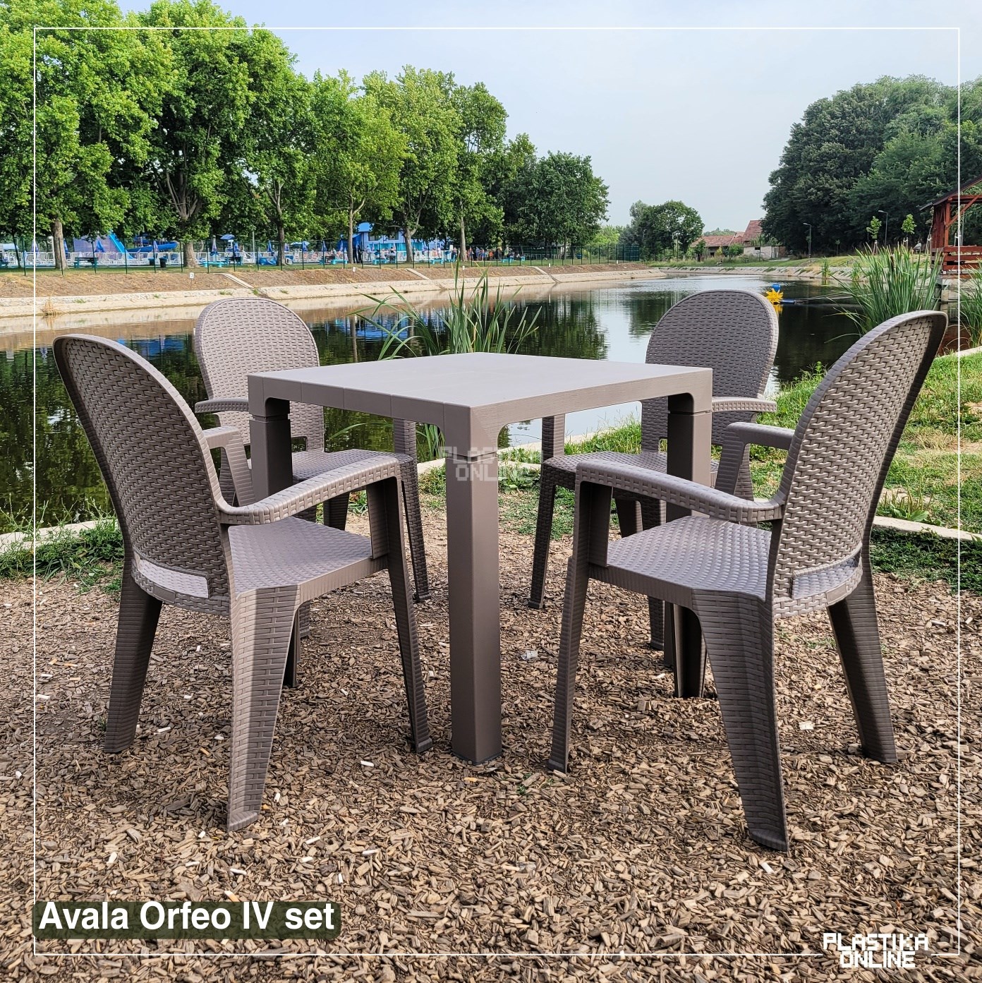 ORFEO IV Baštenski set (4 stolice AVALA i 1 sto ORFEO 80) - Slika 7
