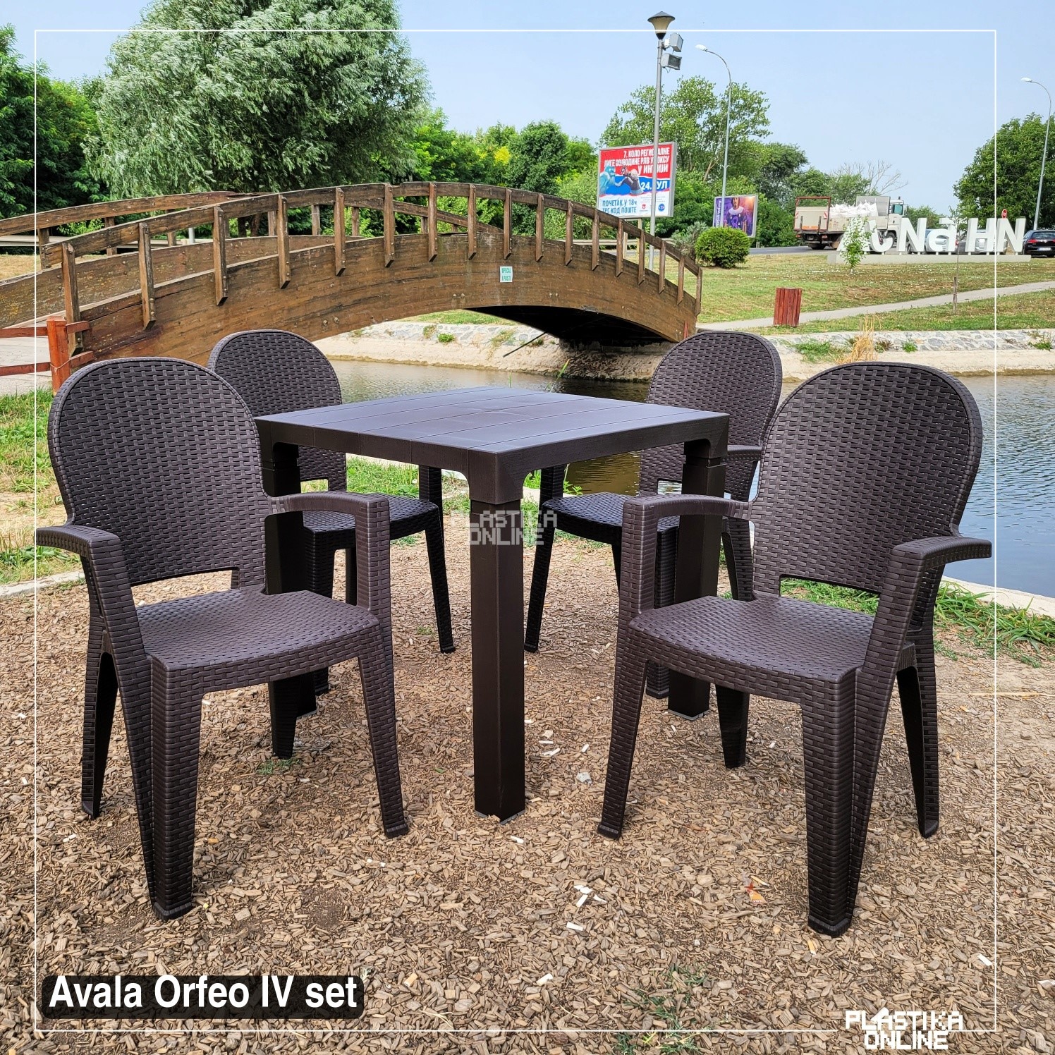ORFEO IV Baštenski set (4 stolice AVALA i 1 sto ORFEO 80) - Slika 3