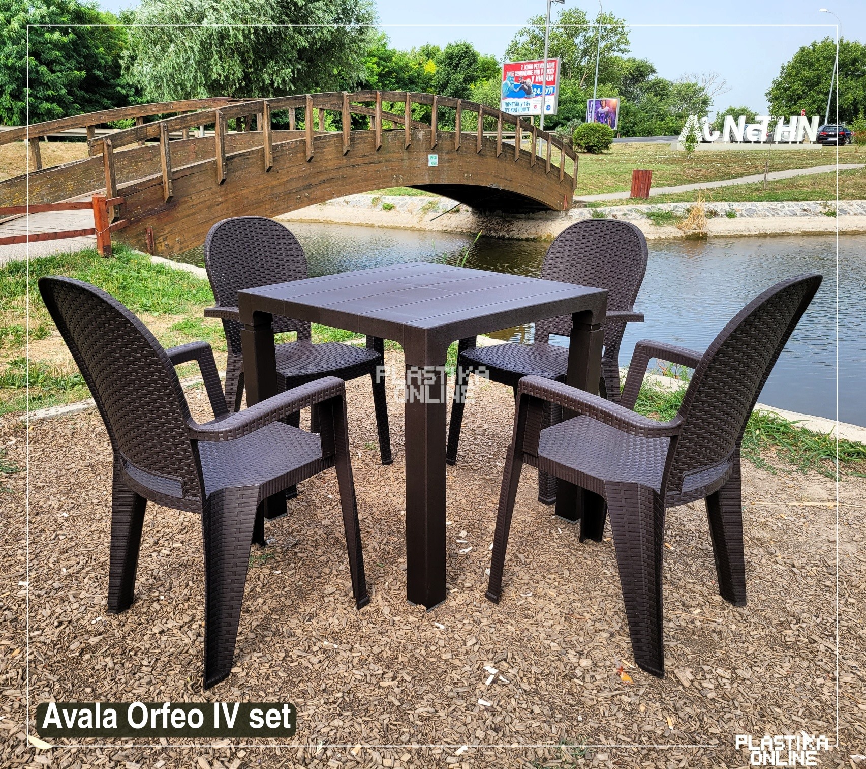 ORFEO IV Baštenski set (4 stolice AVALA i 1 sto ORFEO 80) - Slika 9