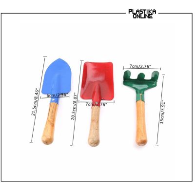 Mini Garden Set 3/1 (lopatica, ašovčić, grabuljica)