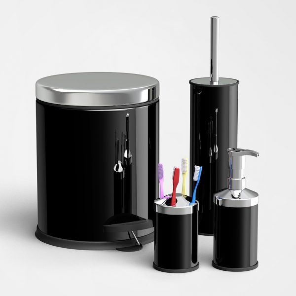 Set za kupatilo 4u1 INOX , moderno kupatilo, dugotrajni set za kupatilo, INOX set za kupatilo