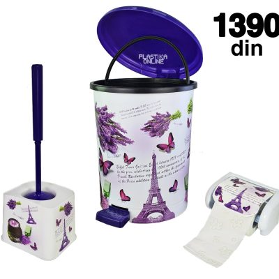 KUPATILSKI SET DEZEN 3/1 LAVANDA