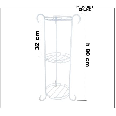 Metalni stalak za cveće 1/3 Flower stand -uspravni