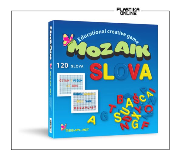 Mozaik slova , edukativna igračka, latinica