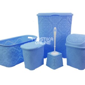 kupatilski set burdem 5 , plasticni kupatilski set, set za kupatilo 5 delova
