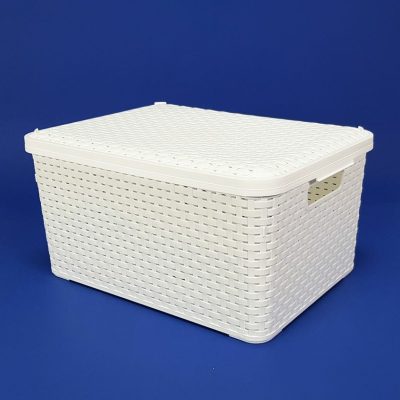 Kutija za odlaganje – Kutija 20L ratan sa poklopcem 40x27x19 cm