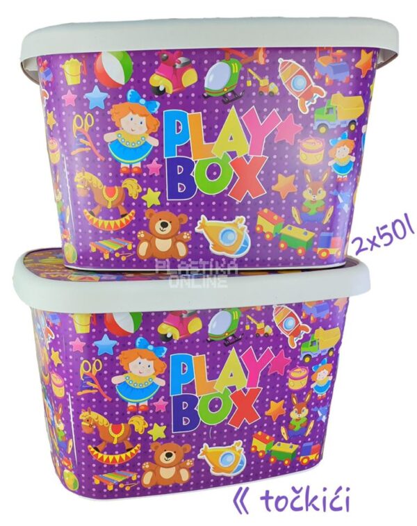 Set od dve play box točkić od 50lit