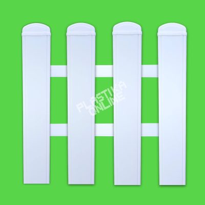 PVC letva za ograde h100 i širine 7,5cm BELA