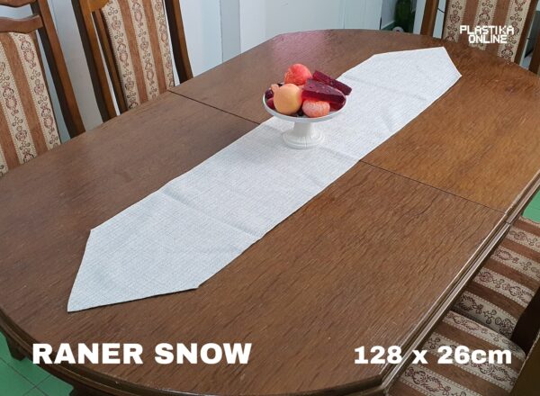 Raner za stolove Uski- SNOW, 26*128cm 