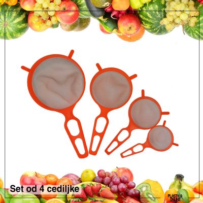 Set od 4 plastične cediljke