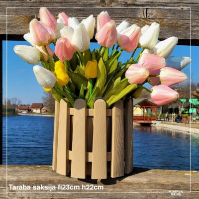 Saksija taraba 3 okrugla fi23cm h22 cm / 5l - MOKA