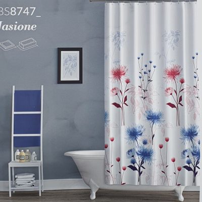 Jednodelna zavesa za kupatilo 180x200 , zavesa za tuš kabinu, zavesa za kadu, poliesterska zavesa za kupatilo, dugotrajna zavesa za kupatilo