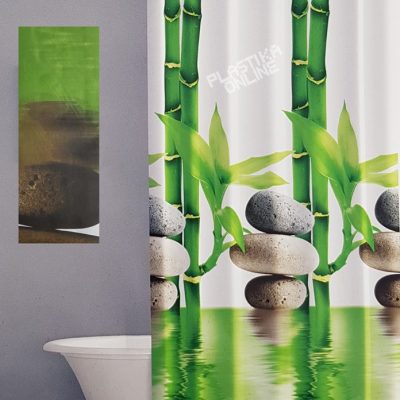 Jednodelna zavesa za kupatilo 180x200 , zavesa za tuš kabinu, zavesa za kadu, poliesterska zavesa za kupatilo, dugotrajna zavesa za kupatilo