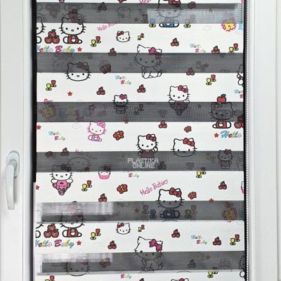 HELLO KITTY Zebra zavesa (rolo sistem) 57-120cm sa kukom