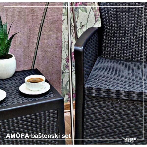 AMORA BAŠTENSKI SET - 2 stolice i stočić - Image 2