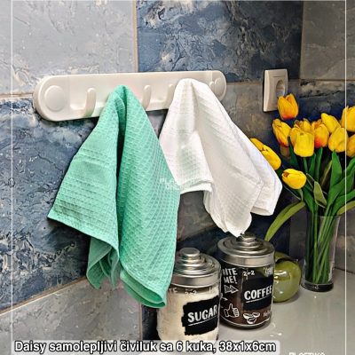 Daisy samolepljivi čiviluk sa 6 kuka