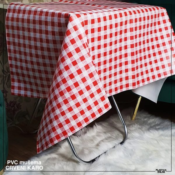 PVC mušema CRVENI KARO 140 / 10 - Image 10