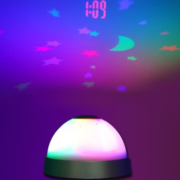 LAMPA 1 Zvezdano nebo, sat sa alarmom i projektorom 