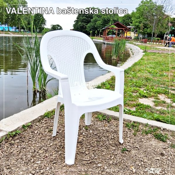 Plastična stolica Valentina bela
