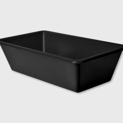 Korito četvrtasto crno 80.5 x 45.3 x 21 cm