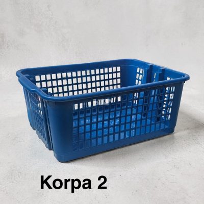 Korpa 2 - 45x31xh18, Plastična korpa za odlaganje, Šupljikava korpa, Korpa za slaganje, Višenamenska plastična korpa, Izdržljiva plastična korpa, Plastična korpa za organizaciju